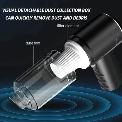 Aspiradora Portátil Inalámbrica para Auto – Recargable y Compacta
